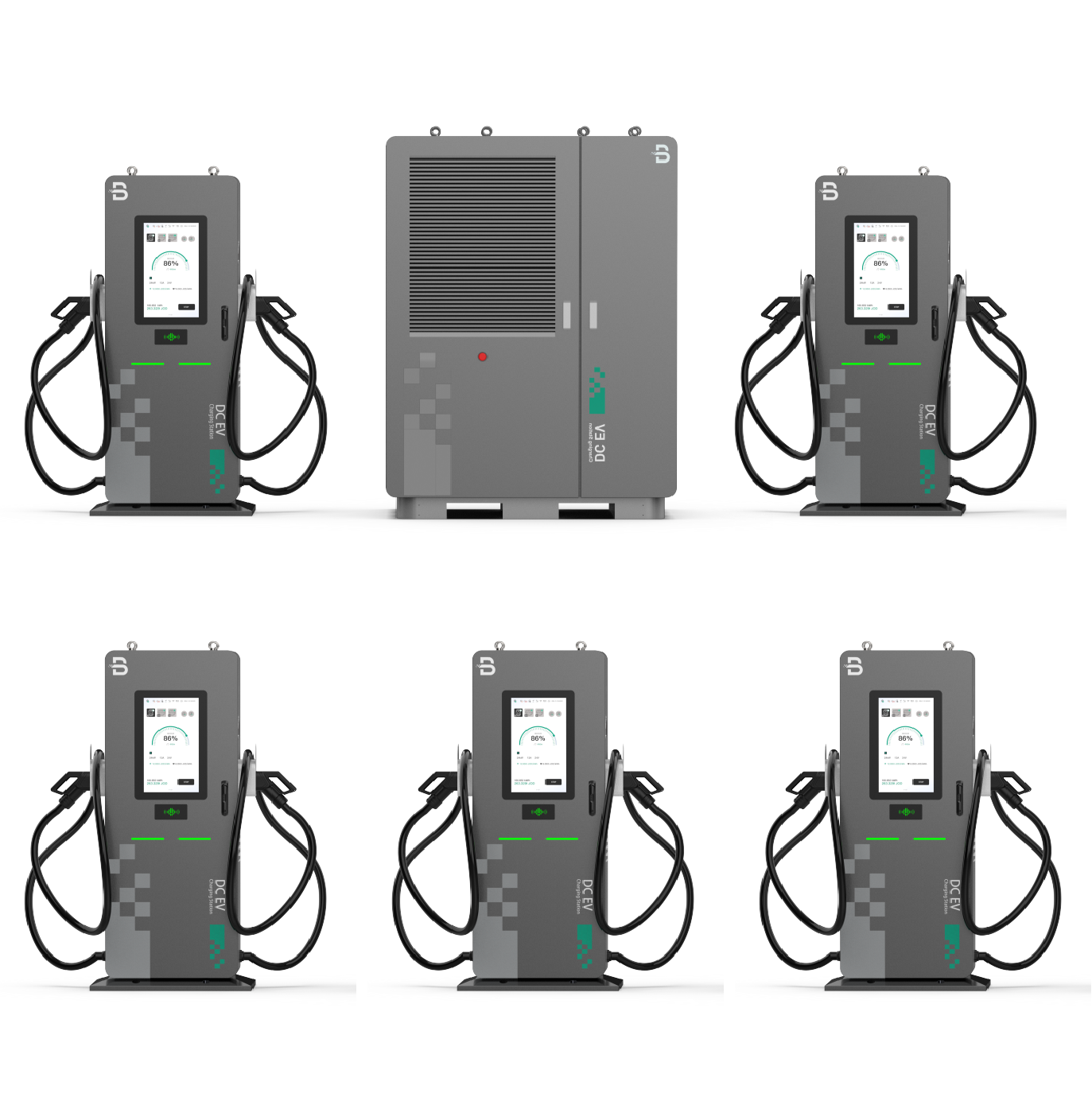 EVB BSDC Model: Floor-mounted Split DC EV Charg...