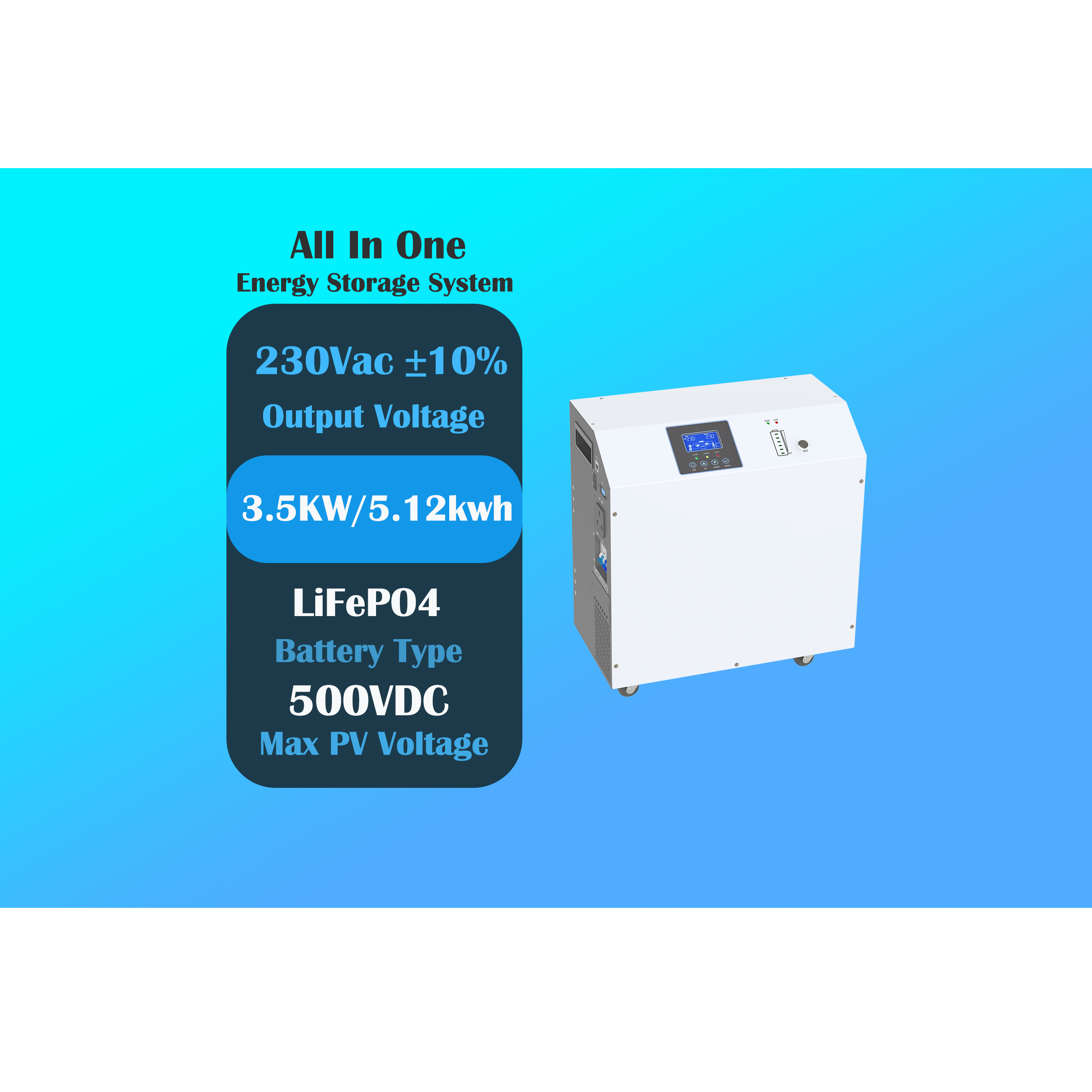 JFY Battery Hybrid All in one ESS SunAura 3.5KS5T